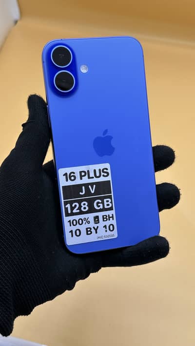Apple iPhone 16 Plus Jv 128 GB 100% Battery Health