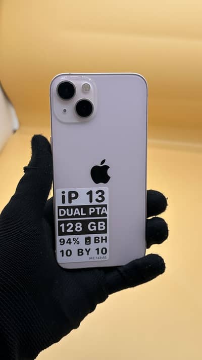 Apple iPhone 13  PTA APPROVED 128 GB 94% Battery Health