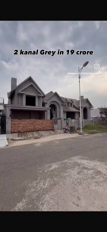 Two Kanal Full Basement Grey Structure For Sale
