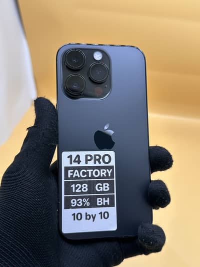 Apple iPhone 14 Pro 128. GB Factory Unlock Non PTA 93% Battery Health