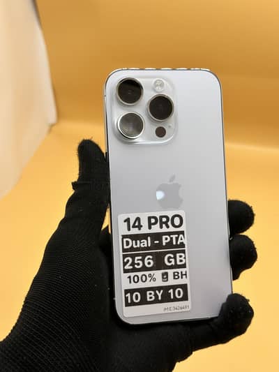 Apple iPhone 14 Pro 256 GB Dual Sim PTA APPROVED 100% Battery Health