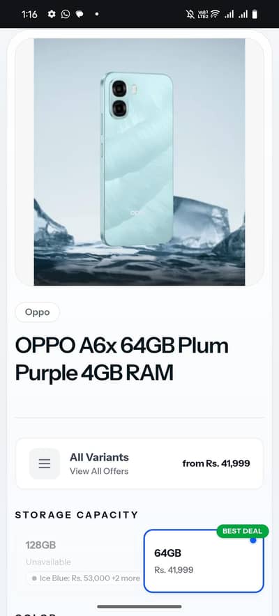 OPPO A6x URGENT SALE NEED CASH few months used