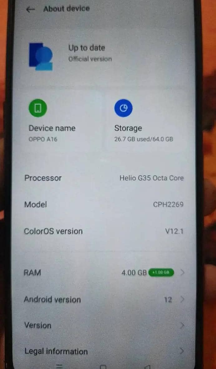 OPPO A16 1