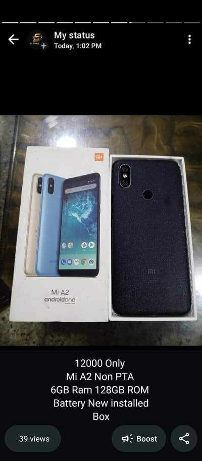 Xiaomi Mi A2 6 Gb Ram 128 Gb Rom, Non Pta