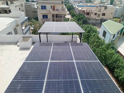 solar system complete installation elevated structure electrical work