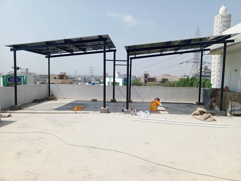 solar system complete installation elevated structure electrical work 1