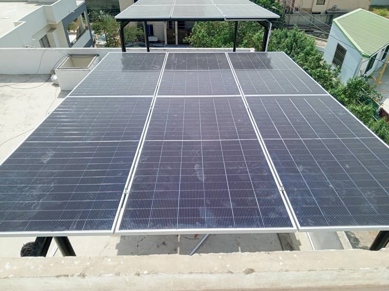 solar system complete installation elevated structure electrical work 2