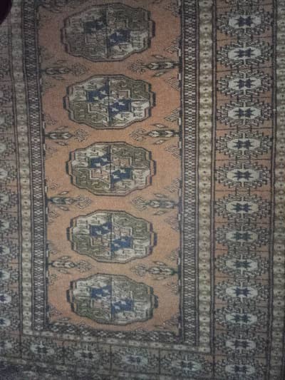 Small vintage handmade rug