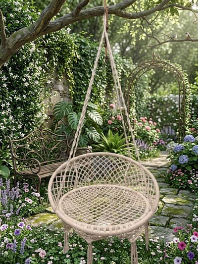 macrame swing chair