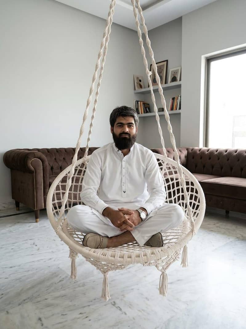 macrame swing chair 3