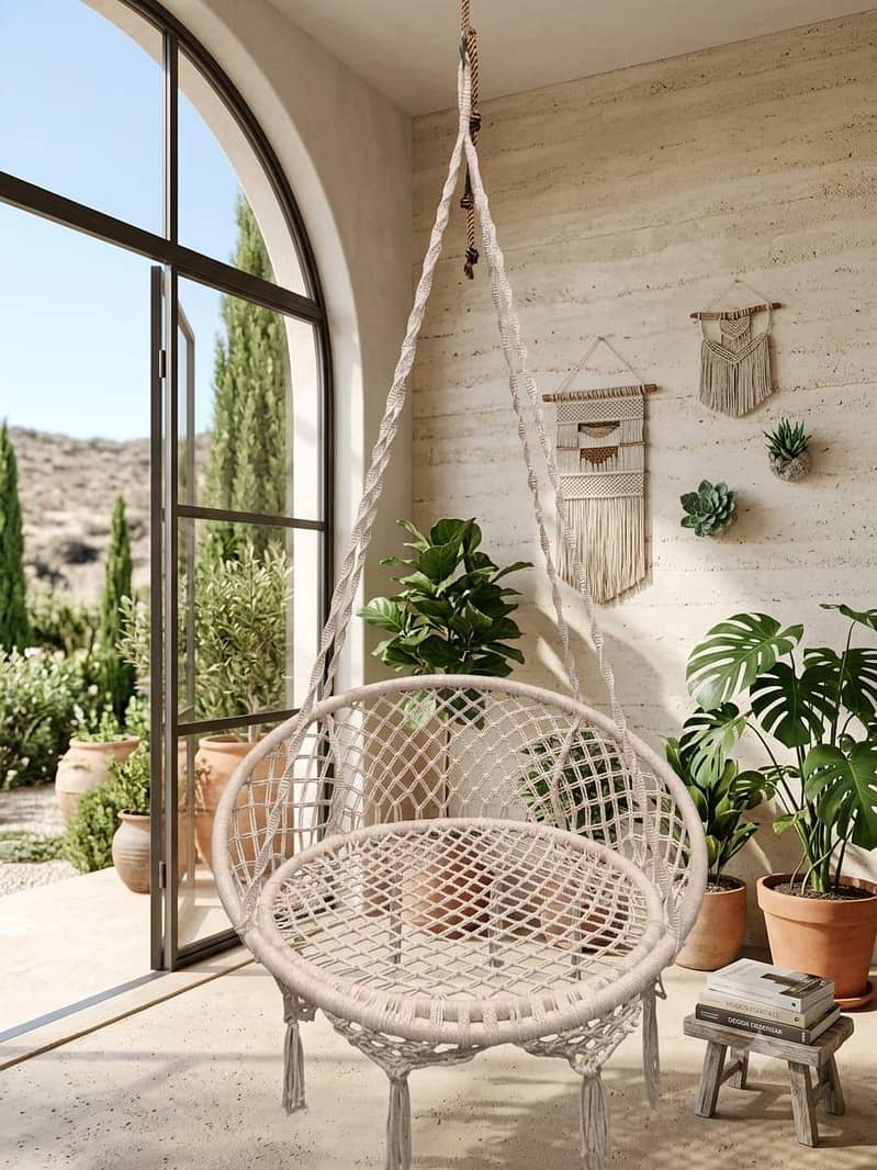 macrame swing chair 6