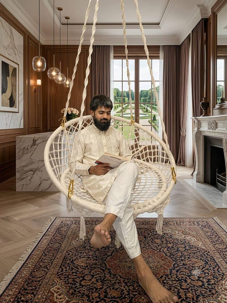 macrame swing chair 7