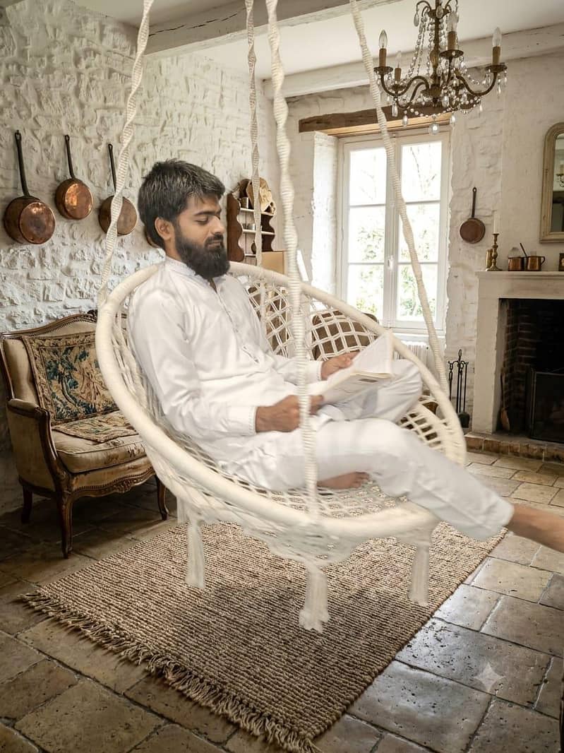 macrame swing chair 8