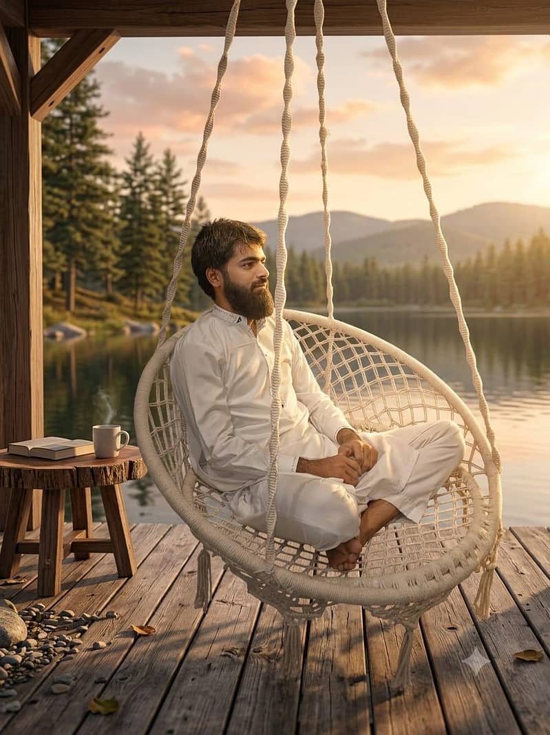 macrame swing chair 9