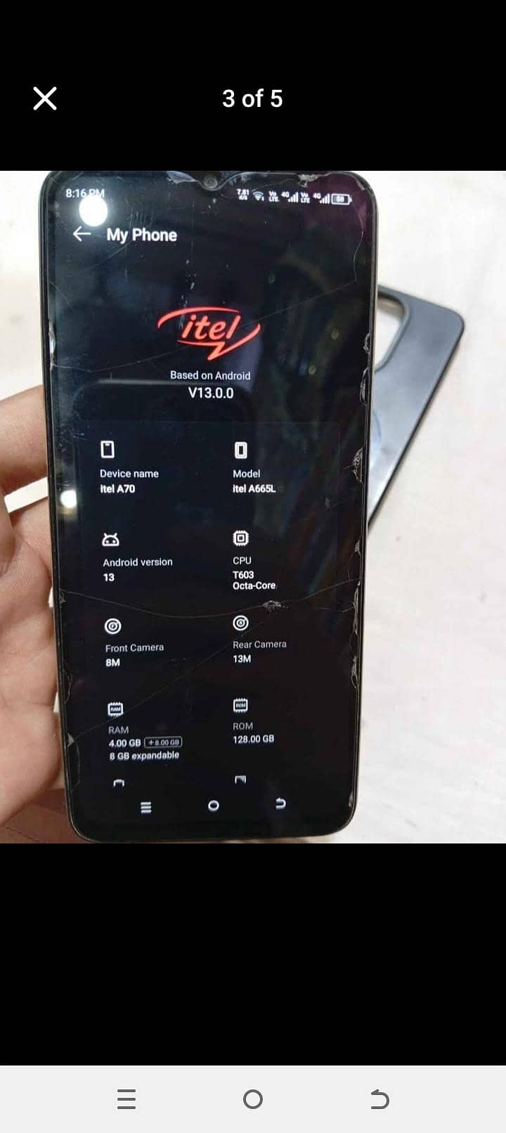 Itel A70 2