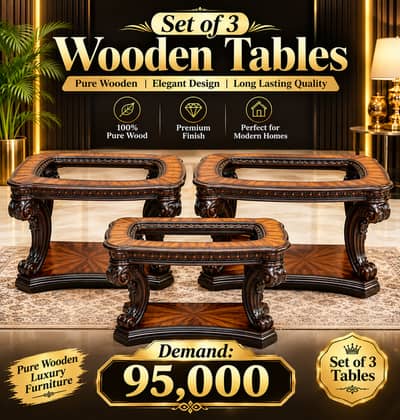 Luxury Pure Wooden Nesting – Prime Condition