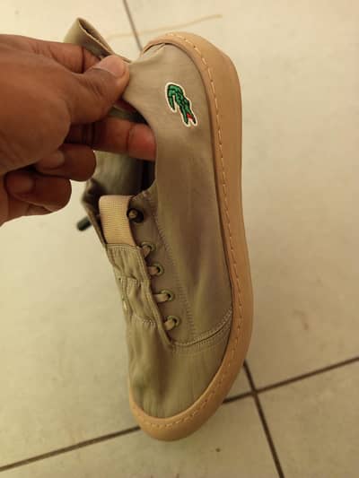 “Khaki Canvas Sneakers”