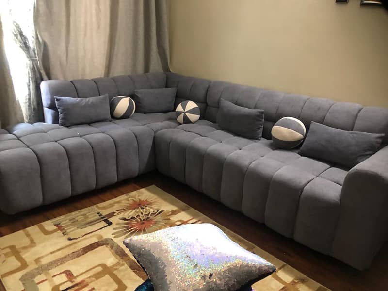 bubble L shaped sofa 0