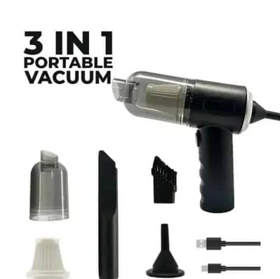3-in- 1 portable vacuum cleaner  with attachments