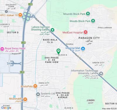 Block D Direct 1 Kanal Residential Plot At Investor Rate In Ex Park View DHA Phase 8