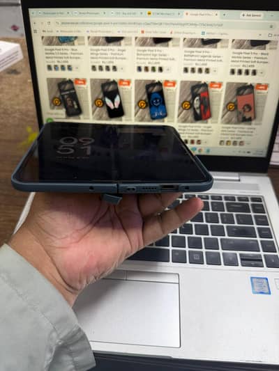 Google Pixel 9 Pro Fold with Builtin Screen Protector Cover with stand