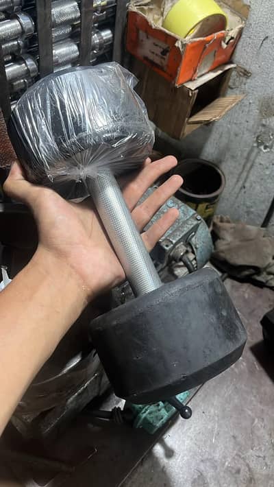 Lifetime Fitness Rubber Dumbbells