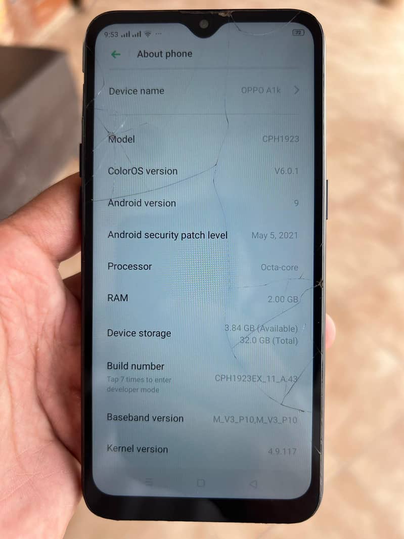 OPPO A1k 1