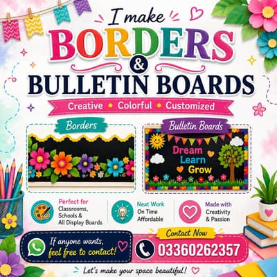 Bulletin Boards and borders