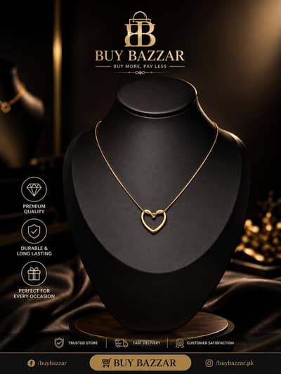  Golden Heart Necklace 
