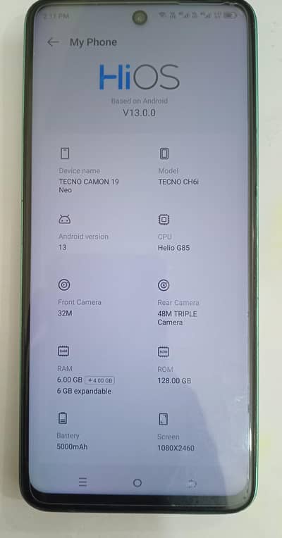 Tecno CAMON 19 Neo