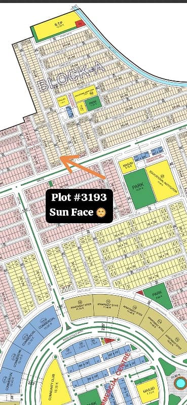 Faisal Hills Plot size 25x50 Plot is available for sale  Block - A Plot # 3193 Sun Face  NDC Open Price : 72 lac