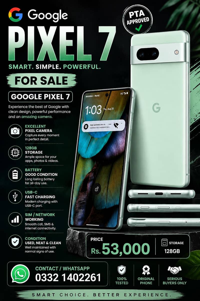 GOOGLE PIXEL 7 0