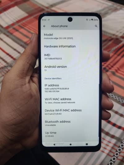 Motorola Edge 2021 UW 5G | 8-256 | 778 Snapdragon (Urgent Sell)