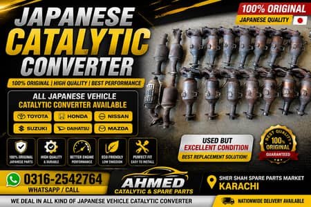 Japanese Original Catalytic Converter | Ahmed Catalytic & spare parts