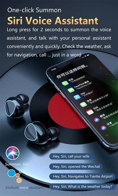 DAMIX M10 Wireless Earbuds Blue Gold V5.1