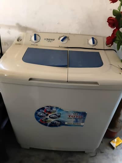 machine washing and dryer
