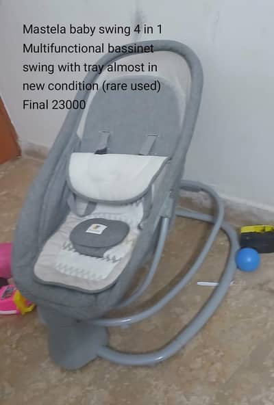 Imported Baby swing 4 in 1, bathtub & carrycot (package deal)
