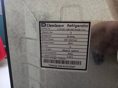 Dawlance 9149 E-Chrome Refrigerator