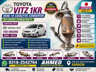 Toyota Vitz 1KR 2006-2012 Original Japanese Catalytic Converter