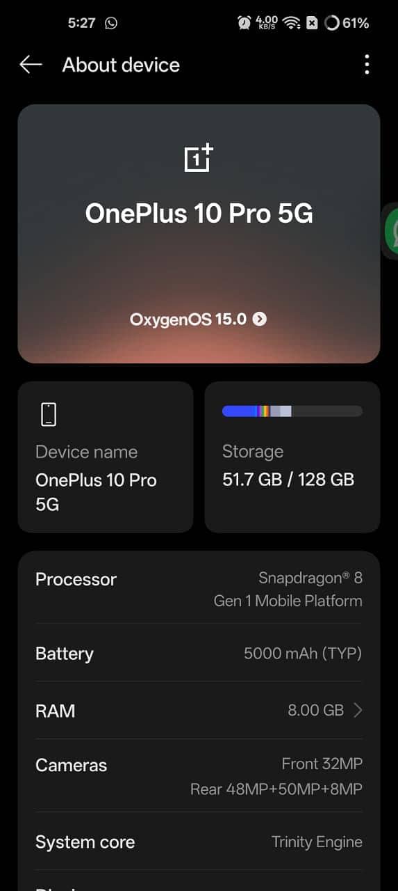 One Plus 10 Pro 6