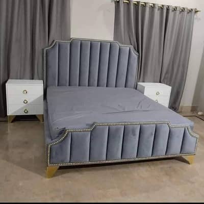 Bed - Poshish bed - double bed - wall bed - Bed side table dressing