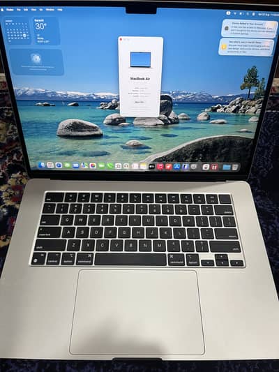 MacBook Air M2 15”8/256 96%health 103cycles start light color