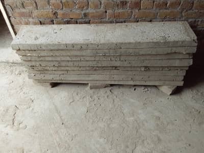 slap concrete 13 pieces 5feet lenth and 1 feet width