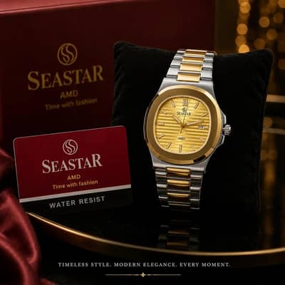 Seastar Watch Water Resist with wrennty card  Price: Rs. 3,999