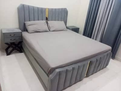 Double bed - King size bed - Poshish bed - bed set - Bedroom set