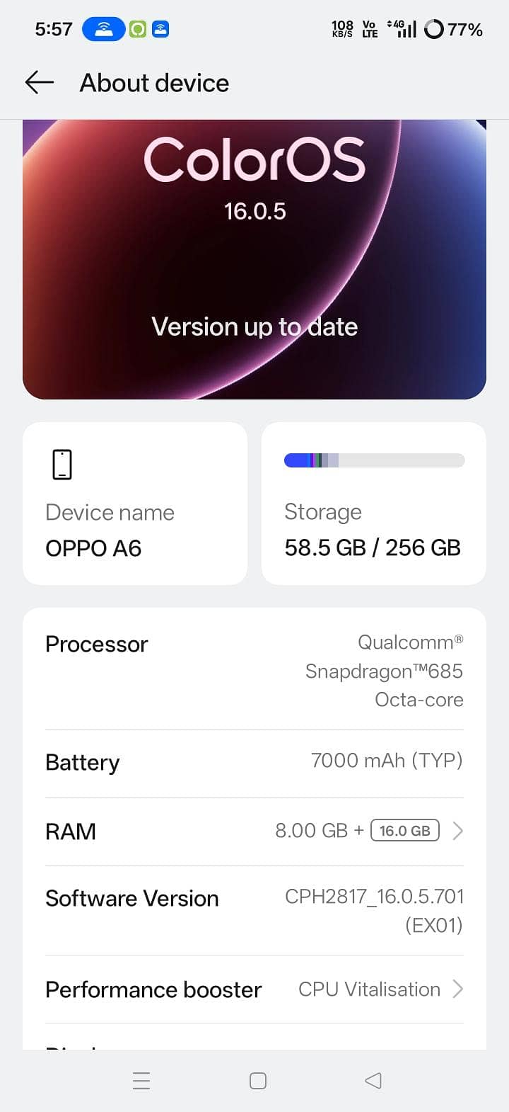 OPPO A6 0