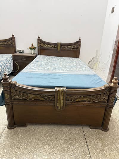 Chinioti Wooden Furniture Single Bed like new For Sale