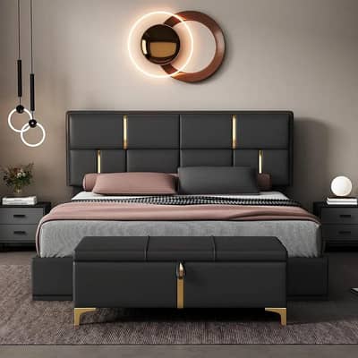 double bed set-luxury bed set-King size bed-Customise bed designs-bed