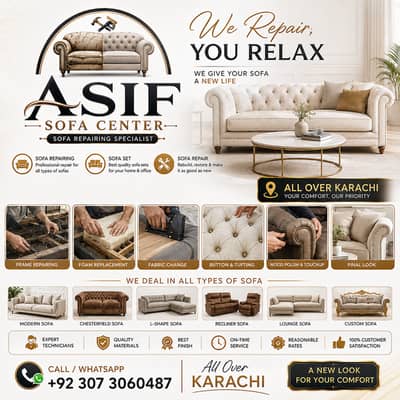 Sofa Maker - Fabric Change - Sofa Set Maker - Sofa Repairing - Sofa