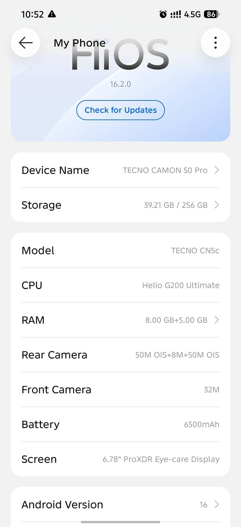 Tecno Other Model 5